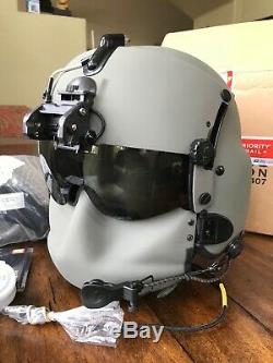 New Hgu56 Gentex Flight Pilot Helmet Loaded XL Hgu 56 Nvg Mfs Tpl Cobra MIC