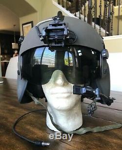 New Hgu56 Gentex Flight Pilot Helmet & Nvg Large Hgu 56