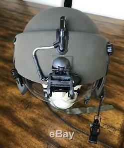 New Hgu56 Gentex Flight Pilot Helmet & Nvg Large Hgu 56