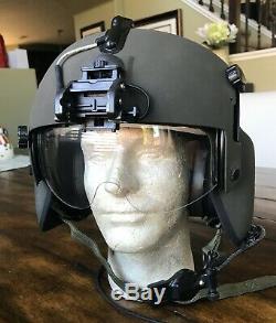 New Hgu56 Gentex Flight Pilot Helmet & Nvg Large Hgu 56