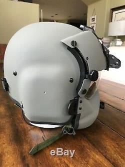 New Hgu56 Gentex Flight Pilot Helmet & Nvg, Mfs, Cep, Cobra MIC Medium Hgu 56