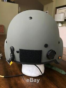 New Hgu56 Gentex Flight Pilot Helmet & Nvg, Mfs, Cep, Cobra MIC XL Hgu 56