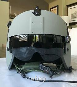 New Large Hgu56p Pilot Flight Helmet Maxillofacial Mfs Shield Cep Kit Hgu 56