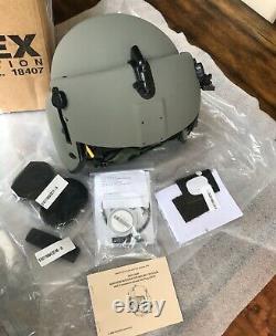 New XL Hgu56p Pilot Flight Helmet Maxillofacial Mfs Shield Cep Kit Hgu 56