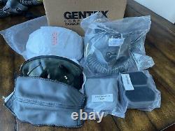 Nos Hgu55 55 Gentex Large Pilot Flight Helmet & Nib Mbu12 Regular Oxygen Mask