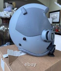 Nos Hgu55 55 Gentex Large Pilot Flight Helmet & Nib Mbu12 Regular Oxygen Mask