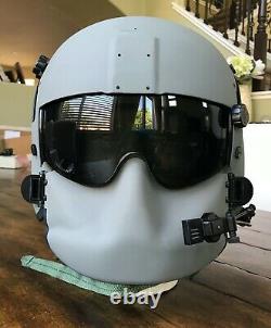 Nos Large Hgu56 Helicopter Pilot Flight Helmet Mfs Shield Hgu 56