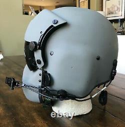 Nos Large Hgu56 Helicopter Pilot Flight Helmet Mfs Shield Hgu 56