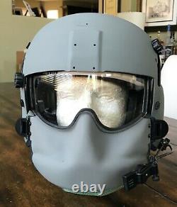 Nos Large Hgu56 Helicopter Pilot Flight Helmet Mfs Shield Hgu 56