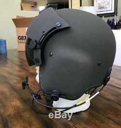 Nos Rare Black Hgu56 Gentex Flight Pilot Helmet Hgu 56