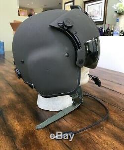 Nos Rare Black Hgu56 Gentex Flight Pilot Helmet Hgu 56