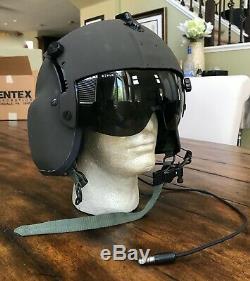 Nos Rare Black Hgu56 Gentex Flight Pilot Helmet Hgu 56