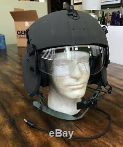 Nos Rare Black Hgu56 Gentex Flight Pilot Helmet Hgu 56