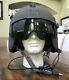 Nos Rare Black Hgu56 Gentex Flight Pilot Helmet & Lip Light Ml-8 Hgu 56