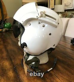 Nos Usn Navy Gentex Sph-3b Helicopter Pilot Flight Helmet And Bag Sph