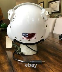 Nos Usn Navy Gentex Sph-3b Helicopter Pilot Flight Helmet And Bag Sph