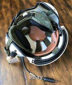 Nos Usn Navy Gentex Sph-3b Helicopter Pilot Flight Helmet And Bag Sph