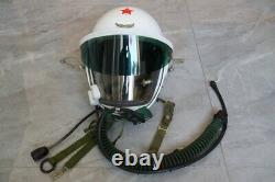 ORIGINAL HIGH ALTITUDE MIG-21 FIGHTER PILOT FLIGHT HELMET (1#/LARGEST)No. 0311141