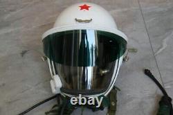 ORIGINAL HIGH ALTITUDE MIG-21 FIGHTER PILOT FLIGHT HELMET (1#/LARGEST)No. 0311141