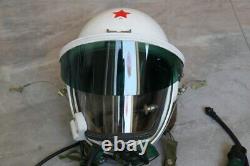 ORIGINAL HIGH ALTITUDE MIG-21 FIGHTER PILOT FLIGHT HELMET (1#/LARGEST)No. 0311141