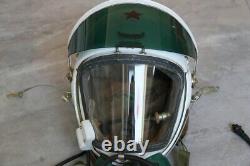 ORIGINAL HIGH ALTITUDE MIG-21 FIGHTER PILOT FLIGHT HELMET (1#/LARGEST)No. 0311141