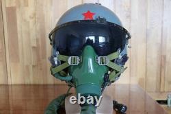 Original Air Force Fighter Pilot Flight Helmet, Oxygen Mask Ym-9915G