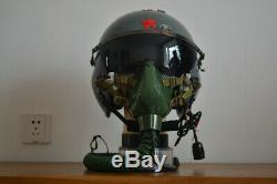 Original Air Force Fighter Pilot High Altitude Bomber Flight Helmet, Oxygen Mask