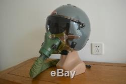 Original Air Force High Altitude Fighter Pilot Flight Helmet, Oxygen MasK