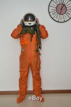 Original Air Force MIG Fighter Pilot Astronaut Outer Space Flight Helmet, Suit