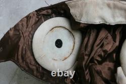 Original Air Force MiG-15 Pilot Leather Helmet(3#/57cm), Vintage Big Goggles, Mic