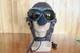 Original Air Force MiG-15 Pilot Leather Helmet(3#/57cm), Vintage Brown Goggles