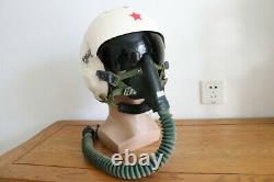 Original Air Force MiG Fighter Pilot Flight Helmet TK-2A + Oxygen Mask Ym-6502