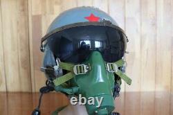 Original Air Force MiG Fighter Pilot Helmet, Oxygen Mask Ym-9915G