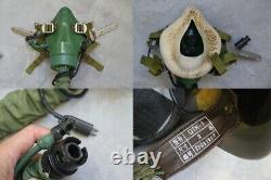 Original Air Force MiG Fighter Pilot Helmet, Oxygen Mask Ym-9915G