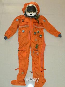 Original Air Force Mig Fighter Pilot Astronaut Outer Space Flight Helmet, Suit