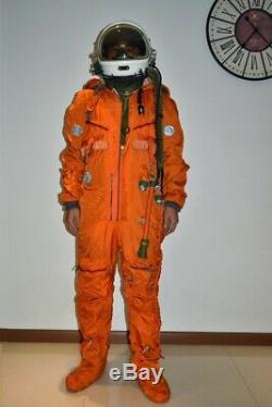 Original Air Force Mig Fighter Pilot Astronaut Outer Space Flight Helmet, Suit