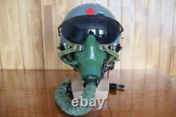 Original Air Force Mig Fighter Pilot Helmet, Oxygen Mask