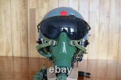 Original Air Force Mig Fighter Pilot Helmet, Oxygen Mask