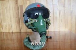 Original Air Force Mig Fighter Pilot Helmet, Oxygen Mask