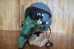 Original Air Force Mig Fighter Pilot Helmet, Oxygen Mask