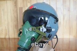 Original Air Force Mig Fighter Pilot Helmet, Oxygen Mask