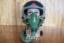 Original Air Force Mig Fighter Pilot Helmet, Oxygen Mask