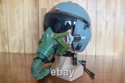 Original Air Force Mig Fighter Pilot Helmet, Oxygen Mask Ym-9915g