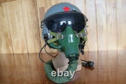 Original Chinese Air Force Fighter Pilot Helmet + Oxygen Mask Ym-9915G