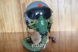 Original Chinese Air Force Fighter Pilot Helmet + Oxygen Mask Ym-9915G