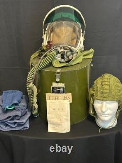 Original Chinese Air Force TK-1 Fighter Pilot Helmet w Case & Paperwork #s Match