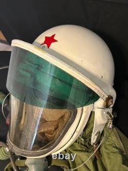 Original Chinese Air Force TK-1 Fighter Pilot Helmet w Case & Paperwork #s Match
