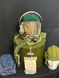 Original Chinese Air Force TK-1 Fighter Pilot Helmet w Case & Paperwork #s Match