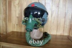 Original Chinese Fighter Pilot Flight Helmet Oxygen Mask Ym-9915G