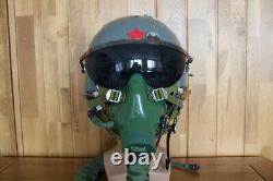 Original Chinese Fighter Pilot Helmet, Oxygen Mask YM-9915G